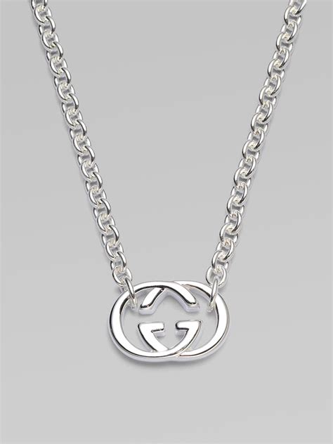 pendentif gucci|925 Sterling Silver Double G Pendant Necklace.